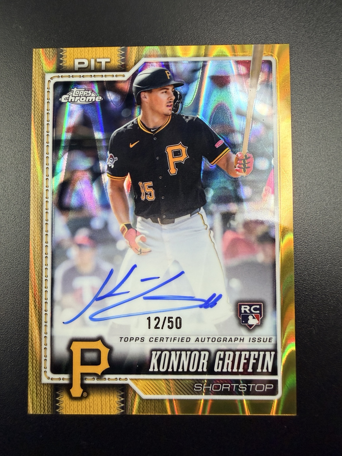 Selected Konnor Griffin 12/50 card detail
